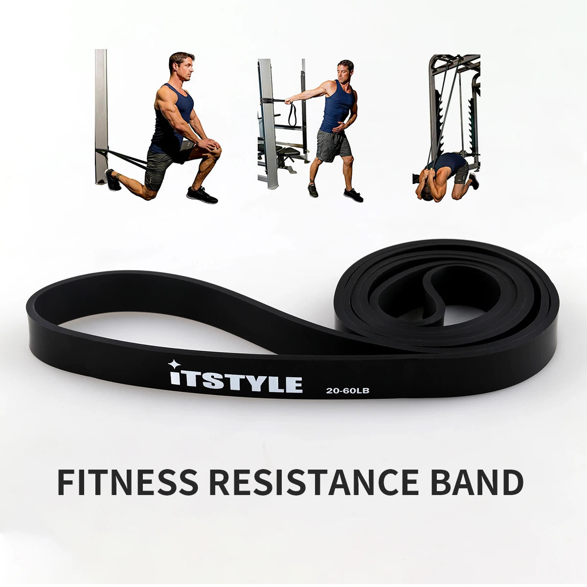 ITSTYLE Resistance Bands 8 Level Crossfit Loop Expander