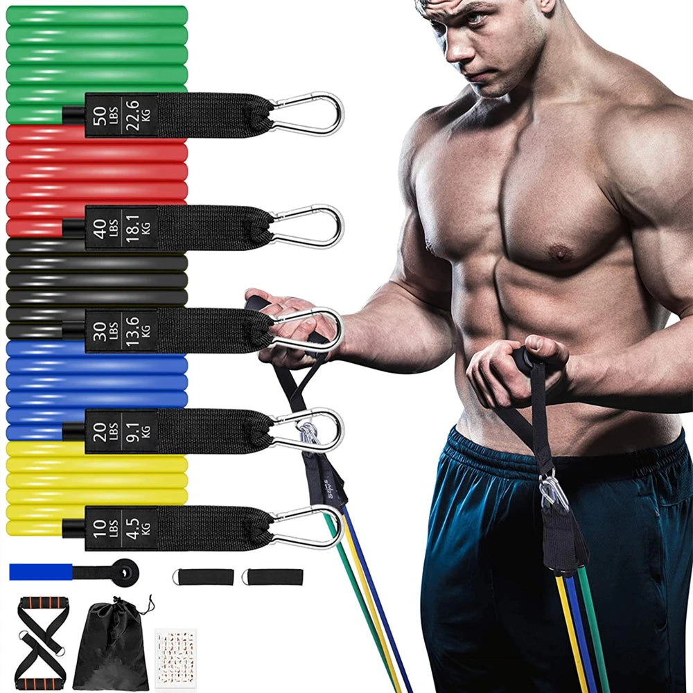 Resistance Bands Set for Home Workouts and Physical Therapy