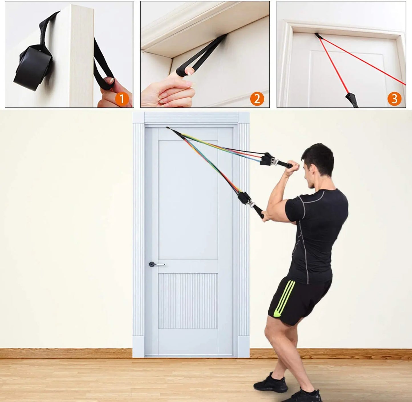 Resistance Bands Set for Home Workouts and Physical Therapy