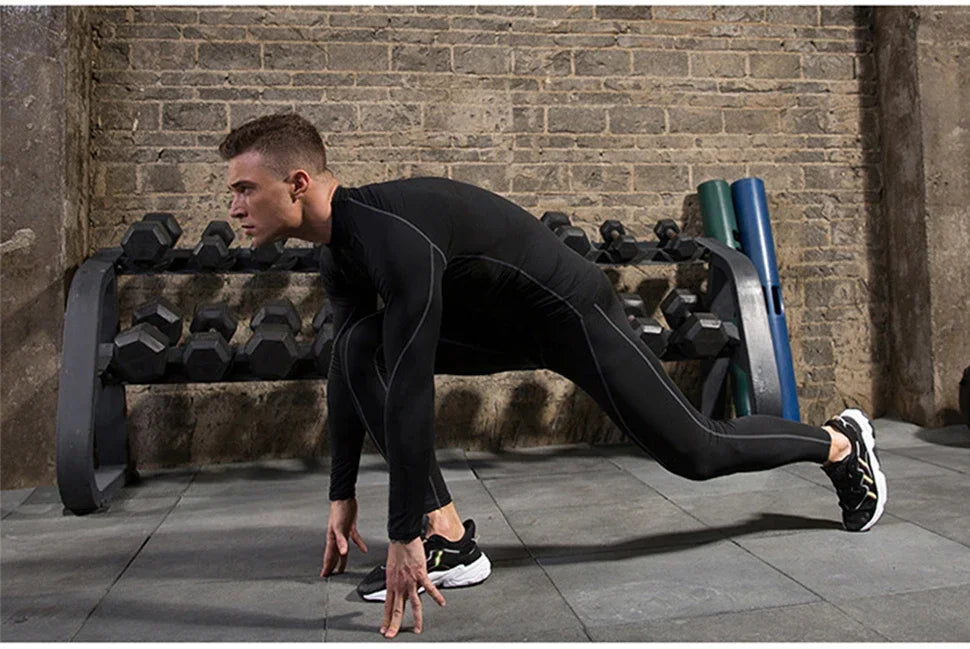 Mens Quick Dry Running Long Sleeve T Shirt For Gymwear