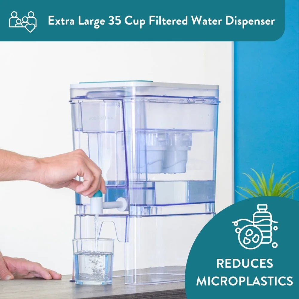 Pure Vibe Care Water Filter Dispenser BPA Free Fast Flow
