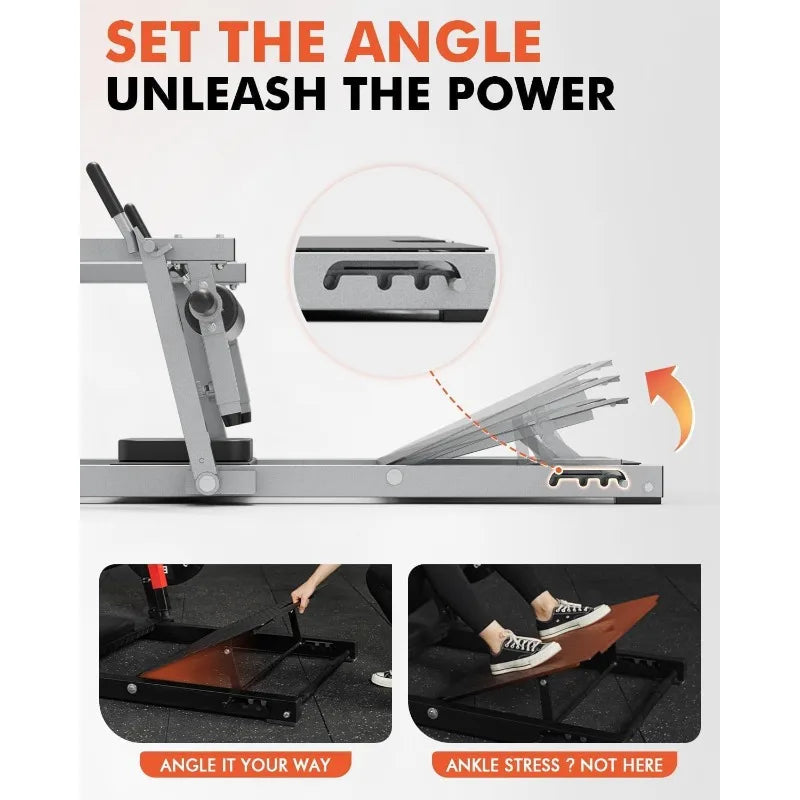 YTYINH Hip Thrust Machine 800LBS Plate Loaded Glute Bridge