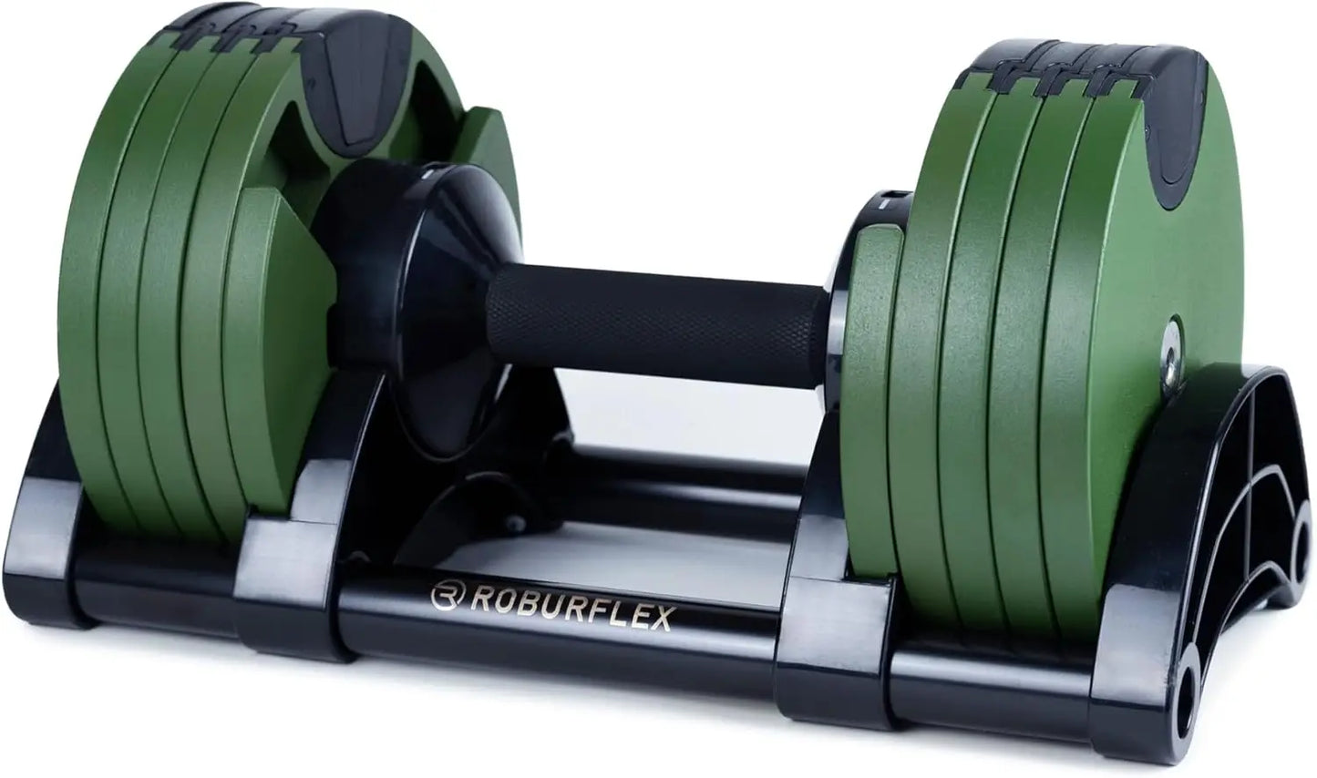 Adjustable Dumbbell Set With Quick Weight Change For Home Gyms