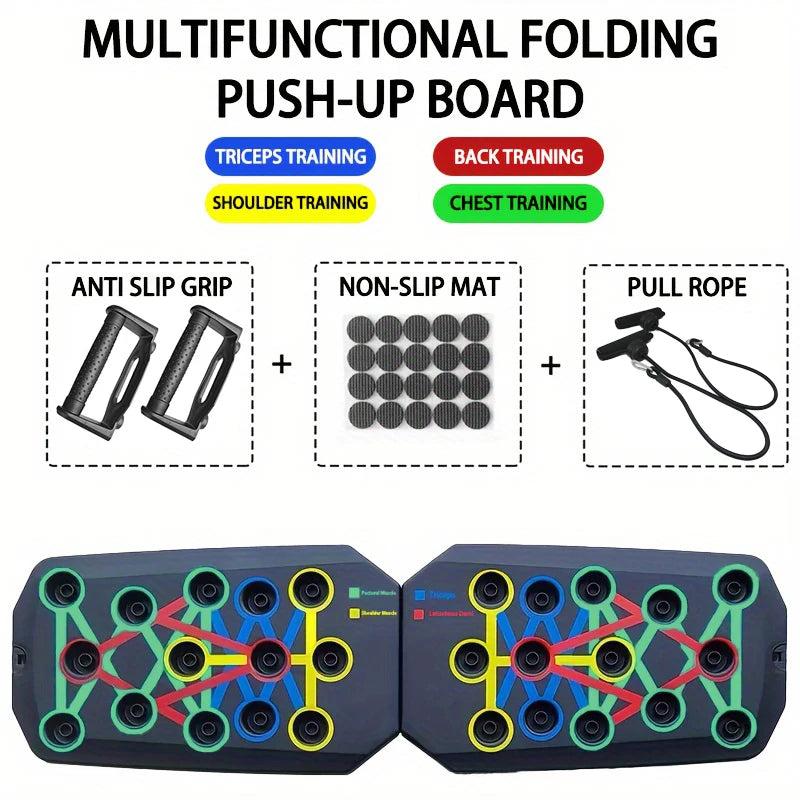 Push Up Board Set Portable Multifunctional Foldable Fitness Equipment