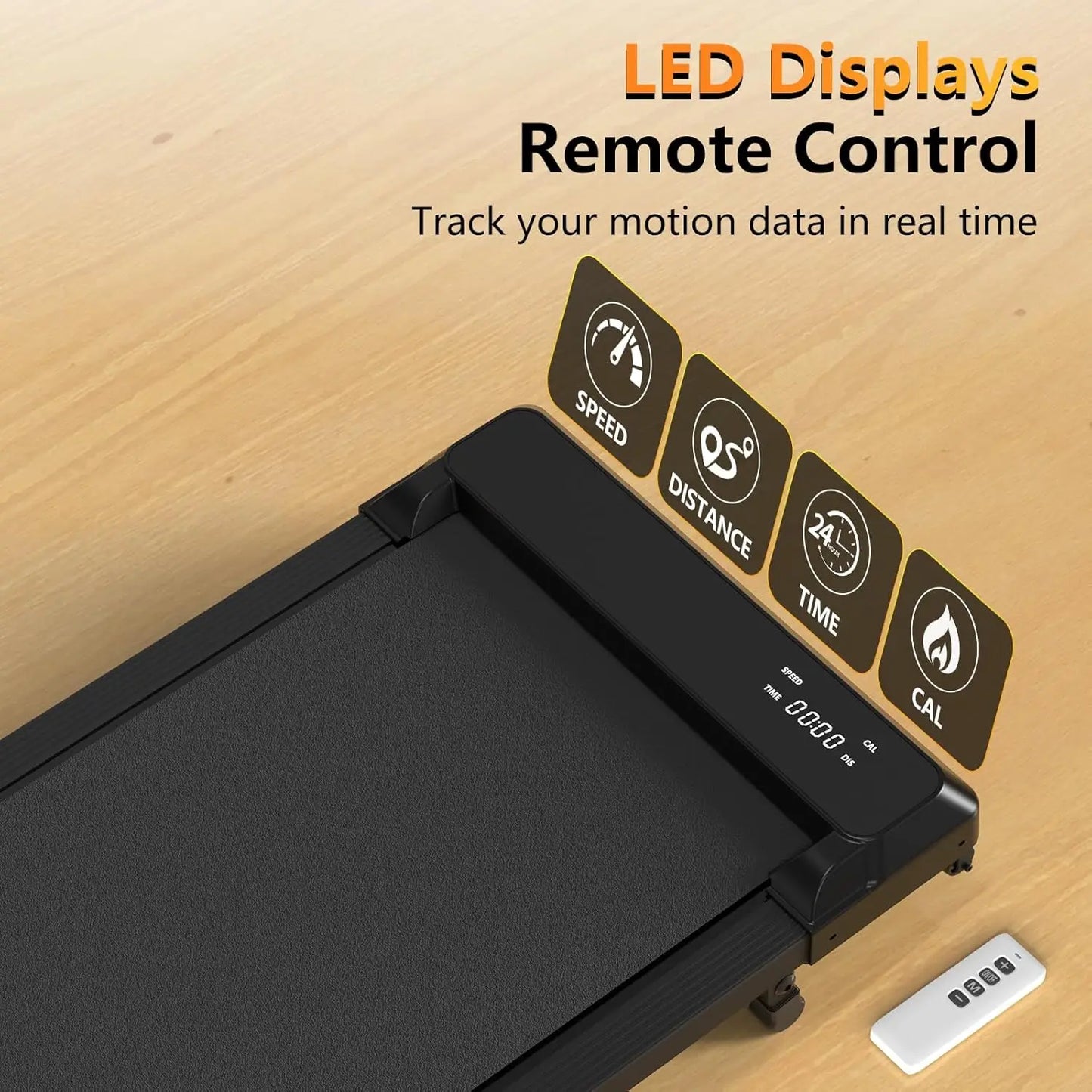 Under Desk Walking Pad Treadmill Incline 2 In 1 2.5HP