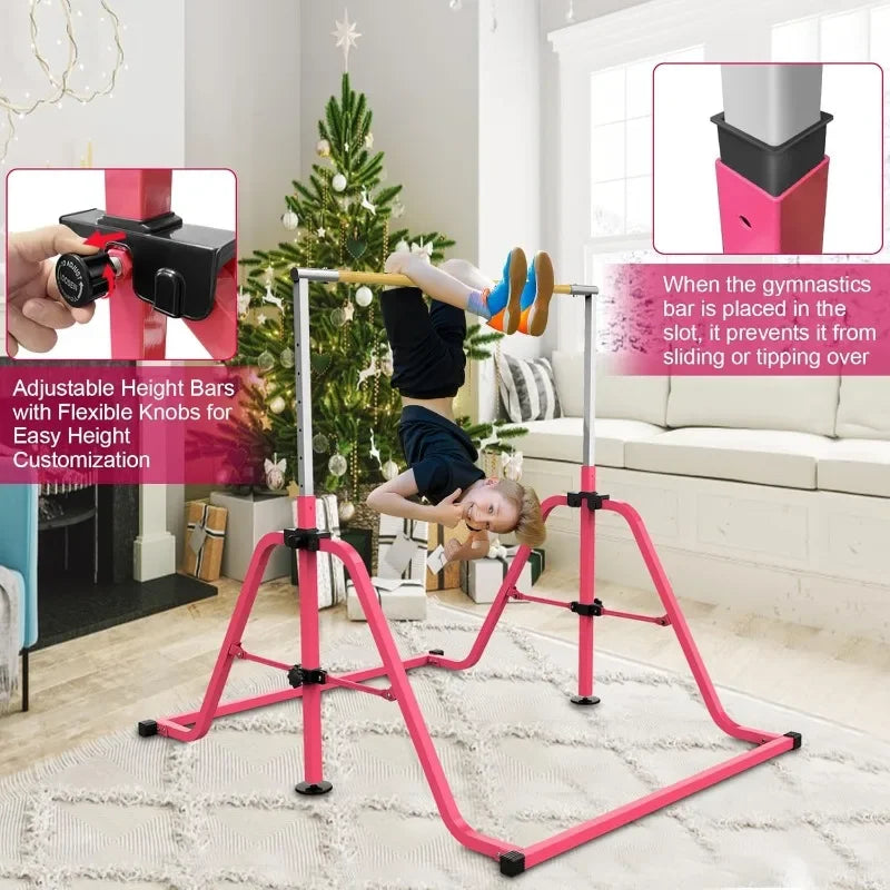 YTYIN Gymnastics Bar Adjustable Folding Training Bar