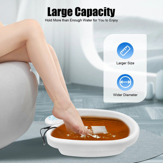110V Ionic Foot Bath Detox Machine Foot SPA w/Foot Basin, Household Ionic Cleanse Detox Foot Bath Spa Machine for Home Salon Spa