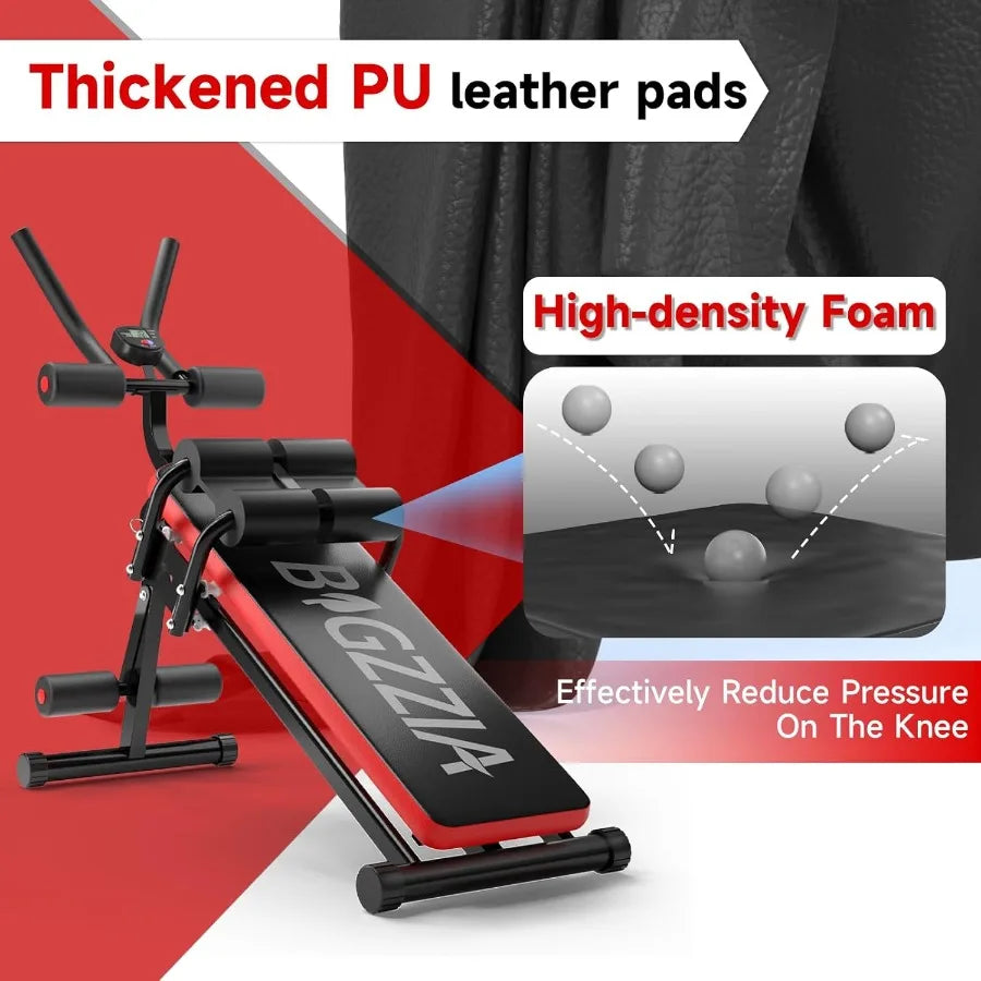 XMSJ Adjustable Ab Workout Bench FiveInOne Core Trainer