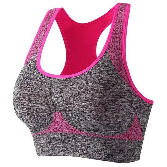 VEYKCN Women's Backless Padded Yoga Sports Bra Low Impact