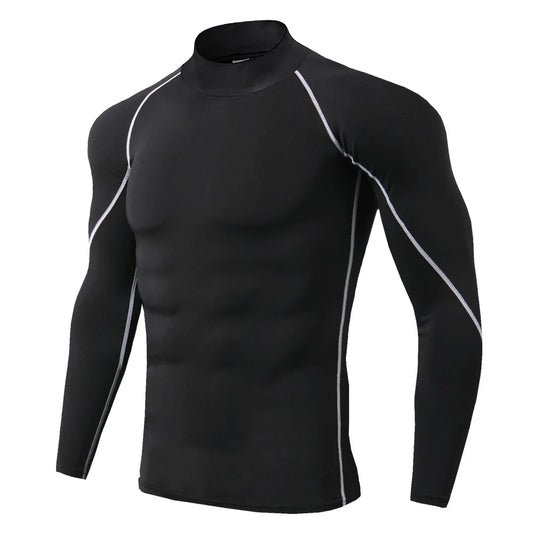 Mens Quick Dry Running Long Sleeve T Shirt For Gymwear