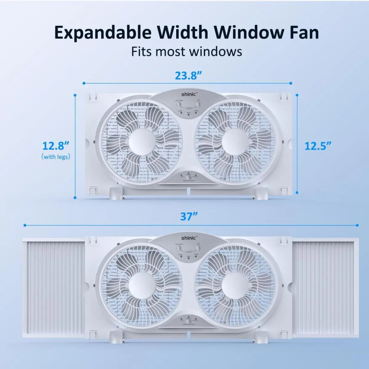 Reversible Window Fan With Remote Quiet Operation ETL Certified