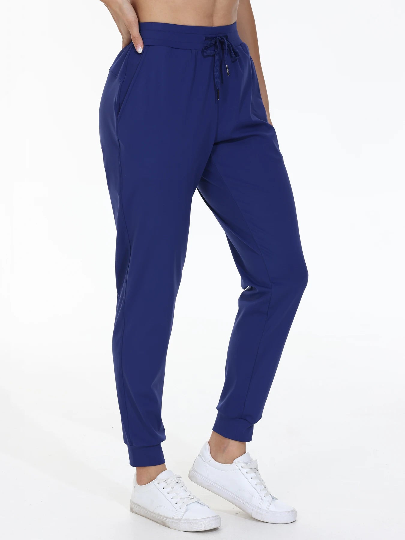 Fujian Womens Fitness Jogging Pants High Belt Drawstring