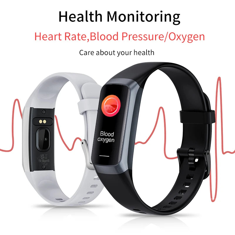 LIGE Amoled Smart Watch Smartwatch Band Women Heart Rate Blood Waterproof Connected Smart Bracelet Sport Fitness Tracker Watch
