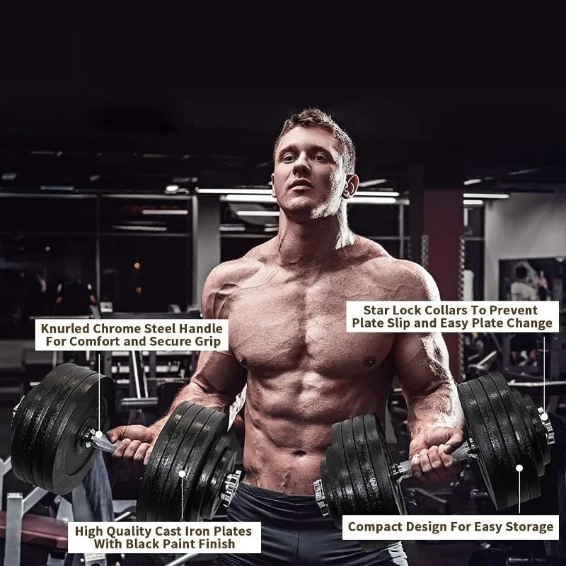 One Pair of Adjustable Dumbbells Kits-200lbs(2x100lbs)