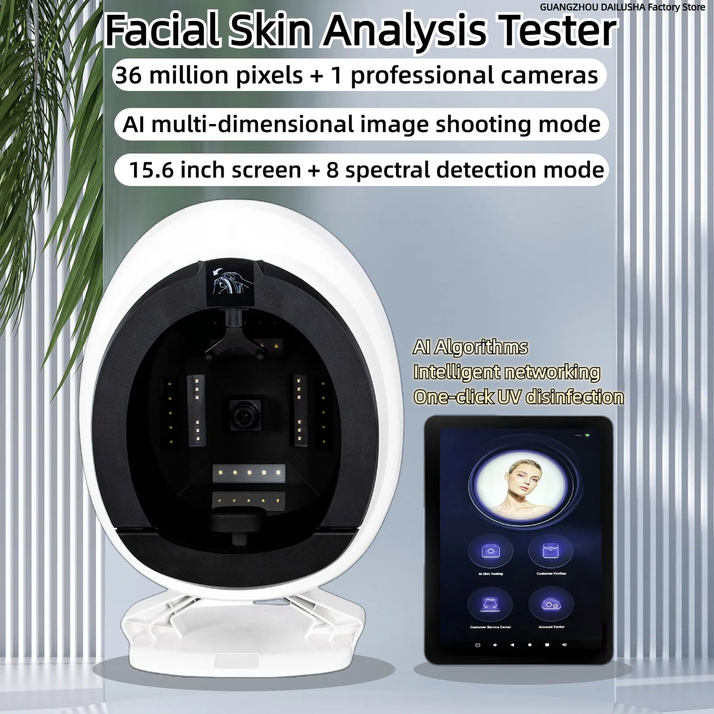 Emszero AISIA Q1 3D AI Facial Skin Analyzer Diagnosis