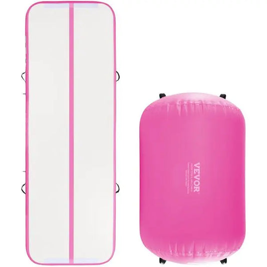 VEVOR Inflatable Gymnastics Air Mat Set With Pump And Roller