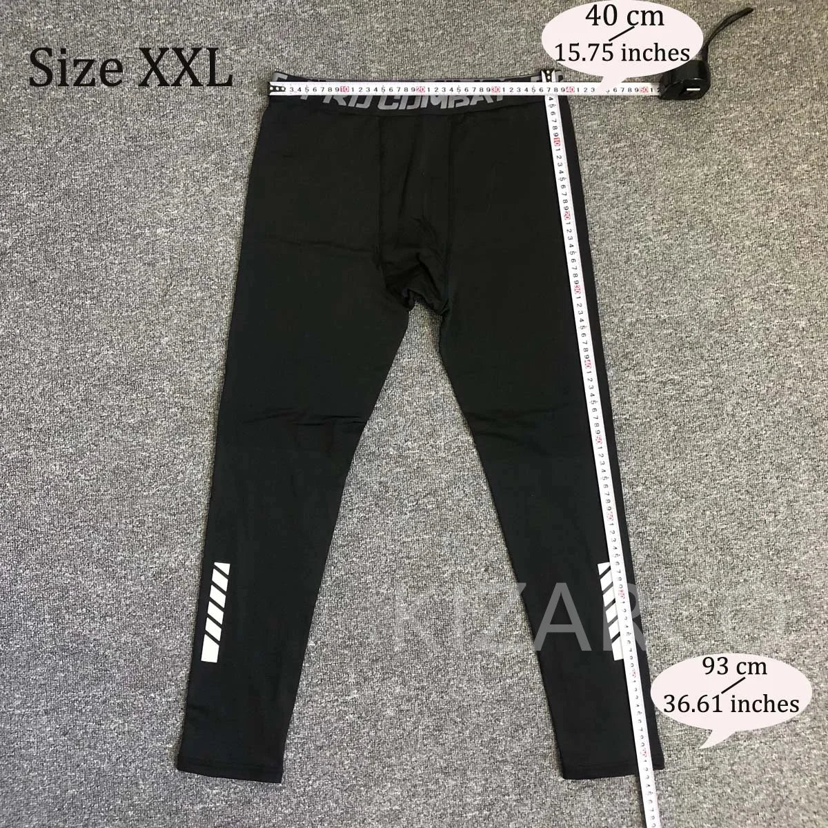 NONECN Mens Warm Compression Leggings For Running And Training