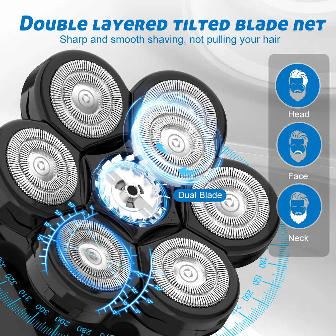 Sejoy Six In 1 Electric Shaver Kit For Men Grooming