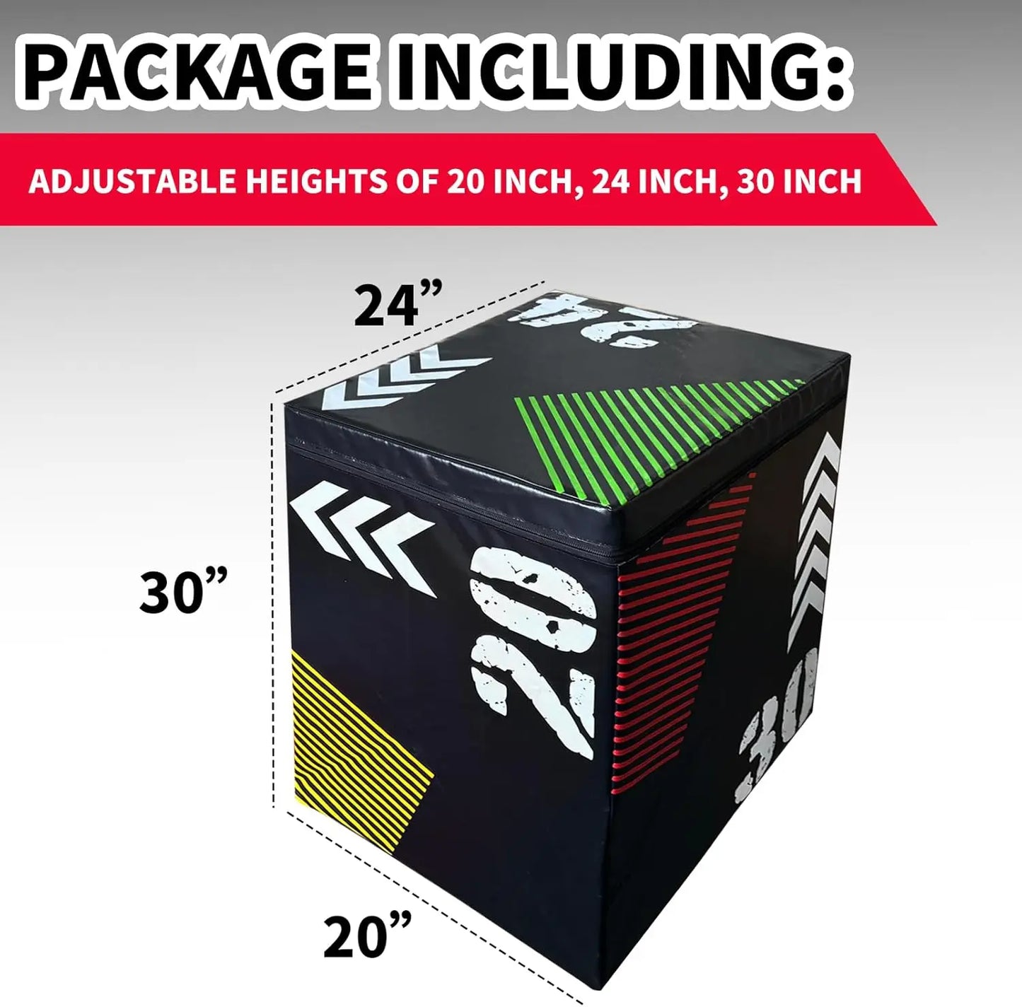 3 In 1 Plyometric Jump Box With Hardwood And FoamPadding
