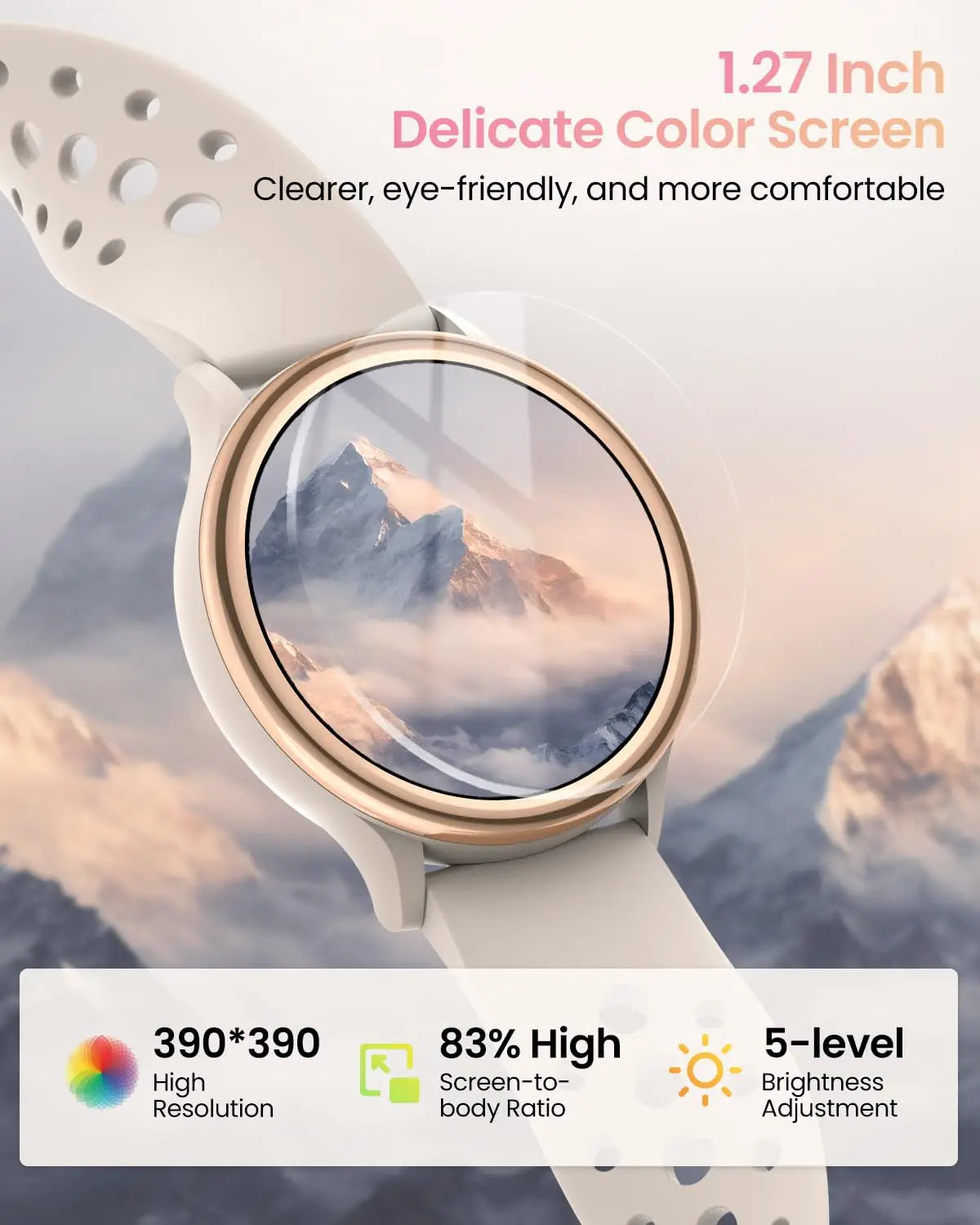 Anyloop Womens Smartwatch Fitness Tracker IPhone Android