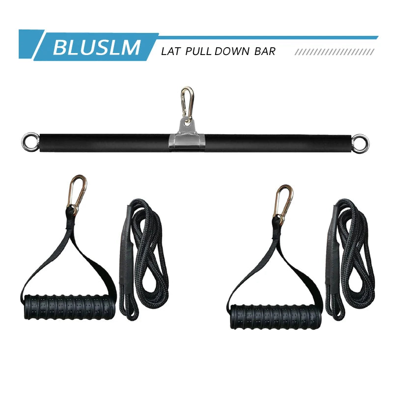 LAT Pulldown Attachments Straight Bar For Strength Training