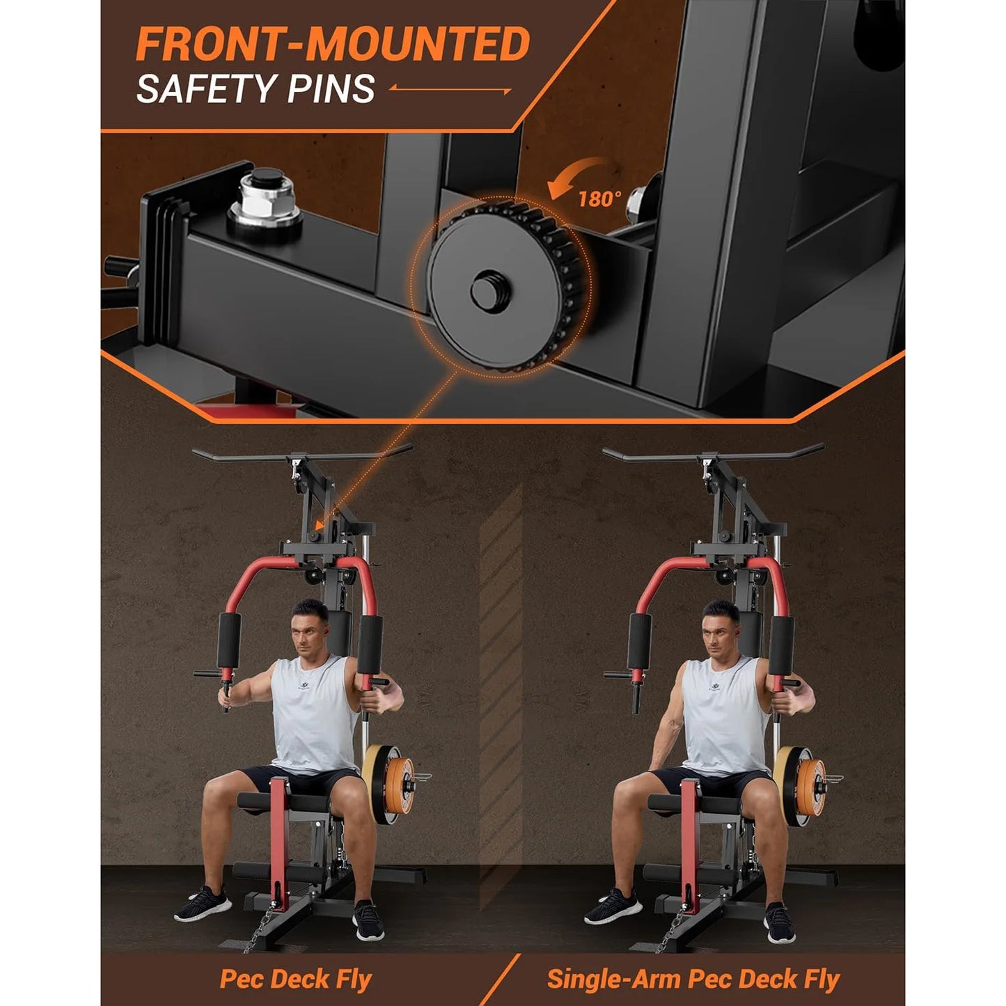 HiMISS Full Body Workout Gym Machine With Pulley System