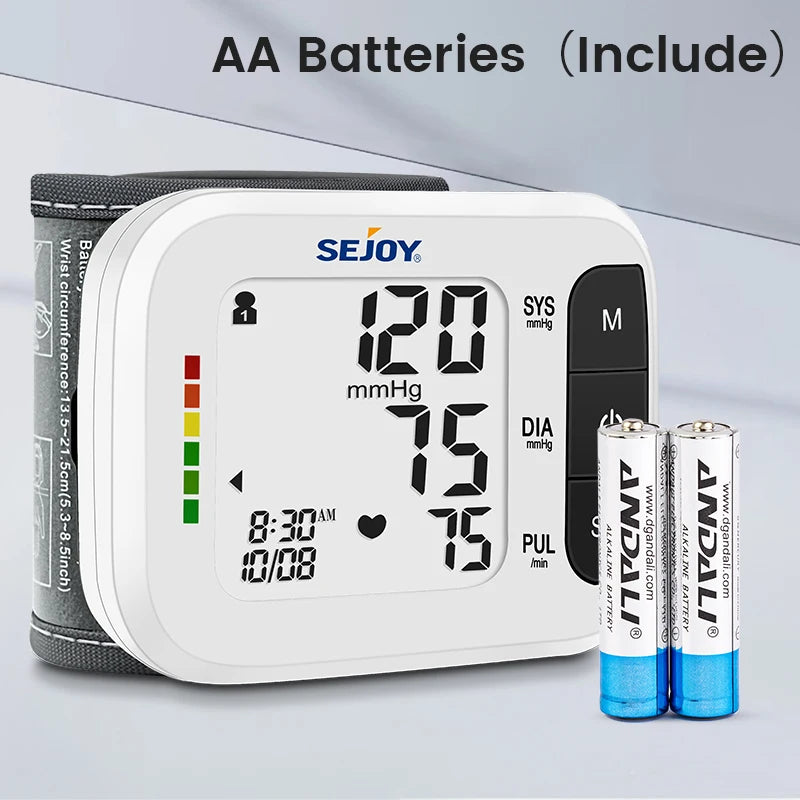 Sejoy Wrist Blood Pressure Monitor And Pulse Oximeter