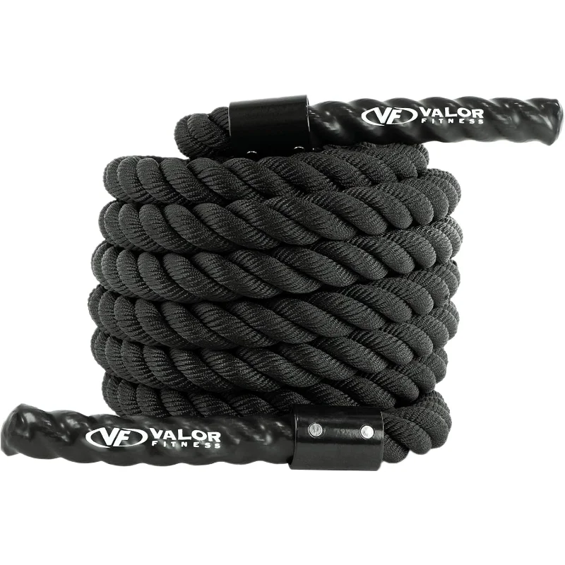 Valor Fitness Braided Nylon Battle Rope With Protective Sleeve