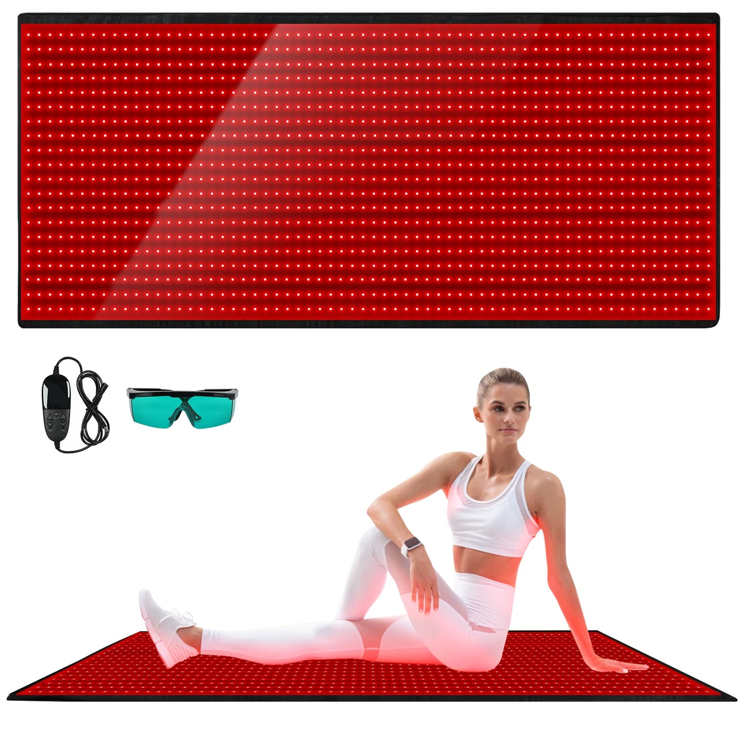 1280PCS Red Light Near Infrared Therapy Mat Large LED Pads for Full Body Relaxation Home Care