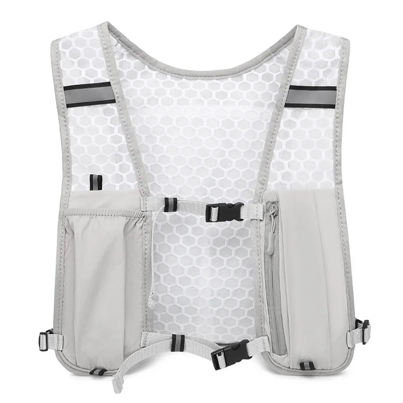 Biking Running Hydration Vest Reflective Chest Pack Phone