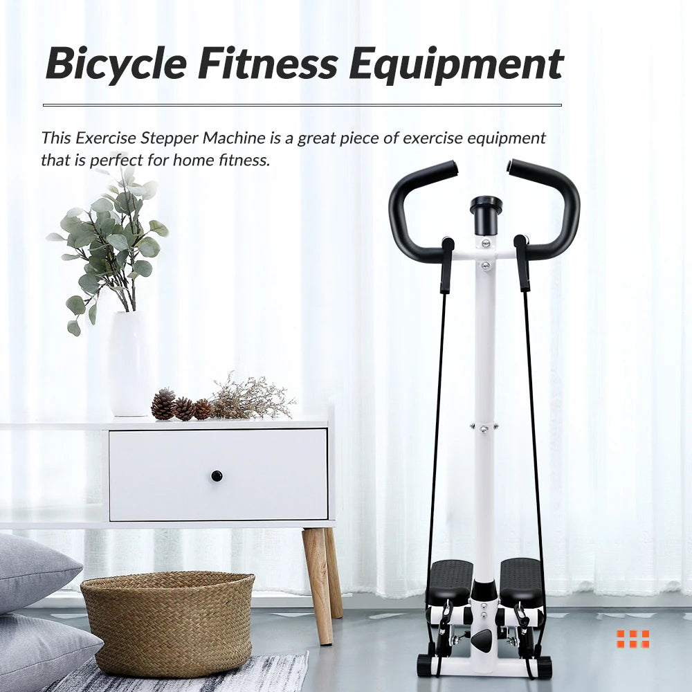 Exercise Stepper Machine With Resistance Bands And LCD Monitor