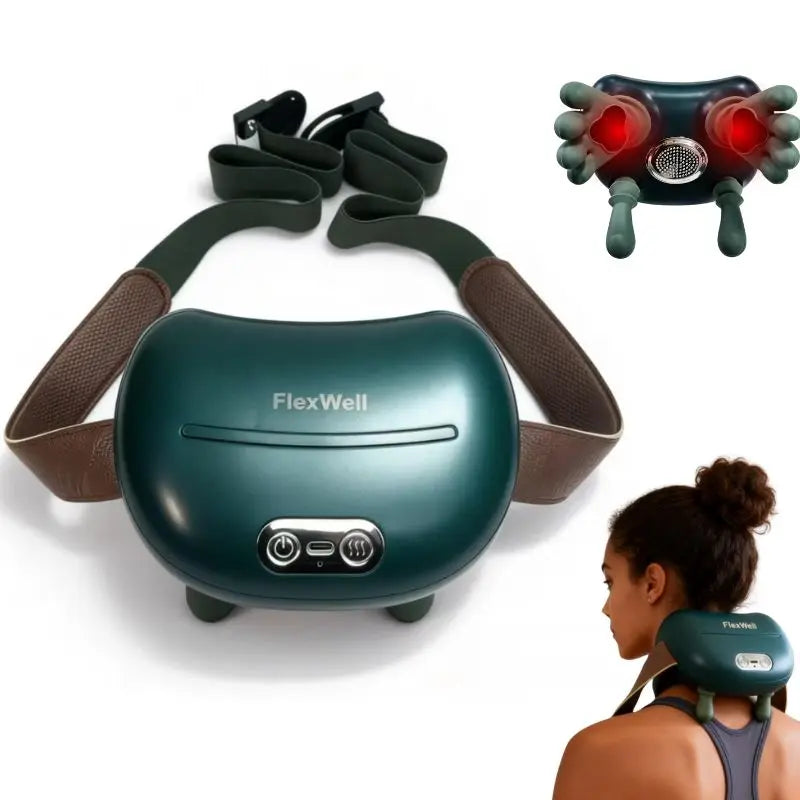Shoulder And Neck Massager With Heat And Kneading Therapy