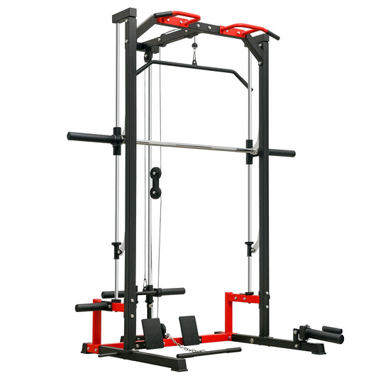 Soozier Smith Machine Multi-Function Power Cage With Lat Pull-Down System