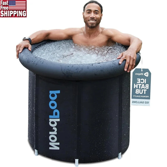XMSJH Portable Cold Plunge Tub With Insulated Lid And Bag