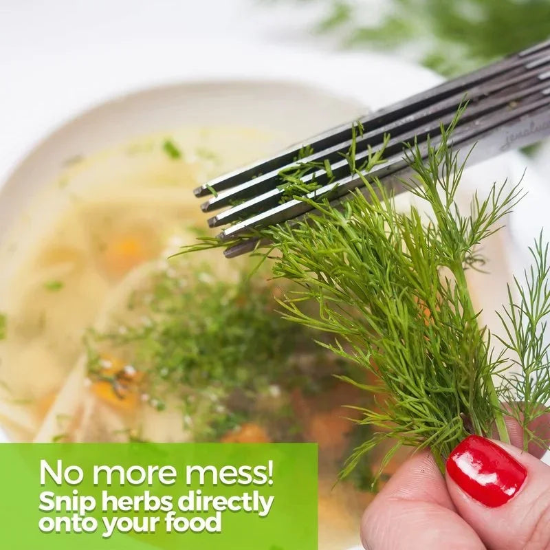 Multi Layer Kitchen Scissors Stainless Steel Vegetable Cutter