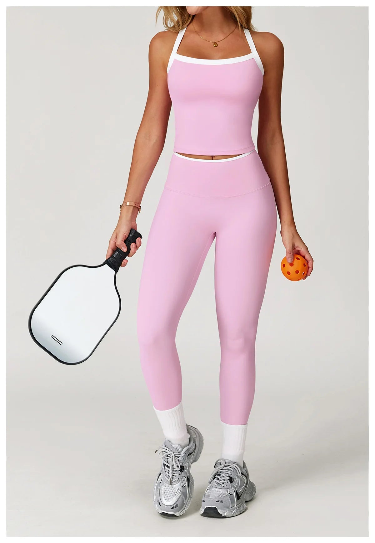 SWELTERINGCN Women 2 Piece Tracksuit Yoga Set Gym Wear