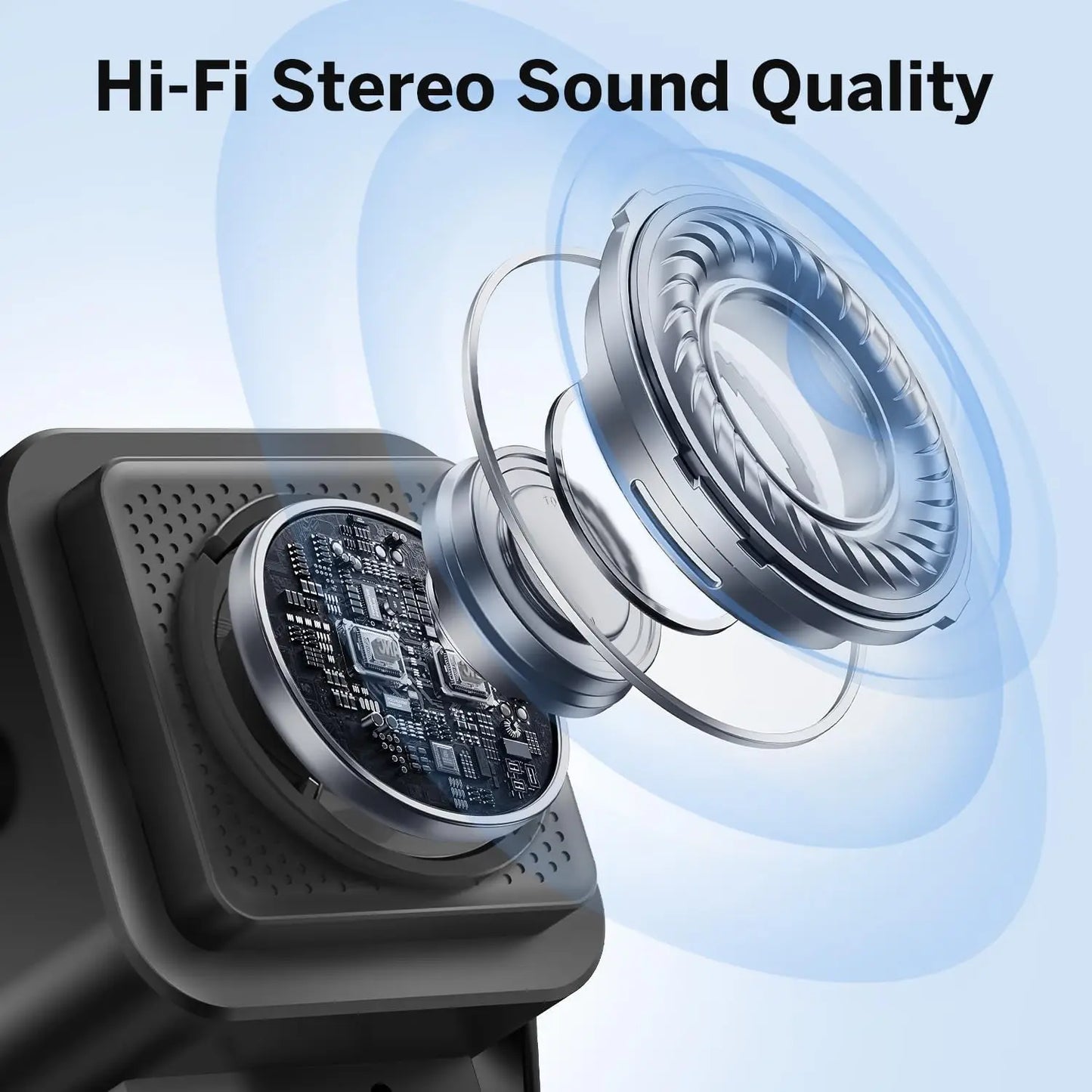 Newmsnr 5-in-1 Wireless Induction Speaker Phone Holder Bluetooth Hifi