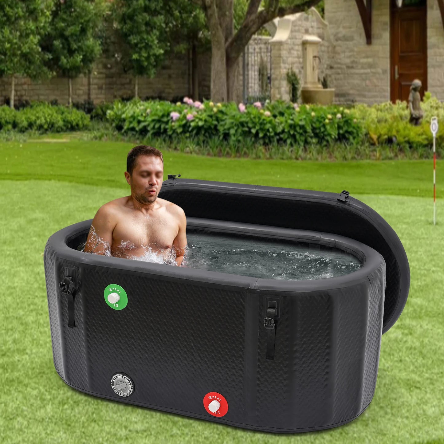 Hign-concerned Inflatable Cold Plunge Tub Insulated Lid