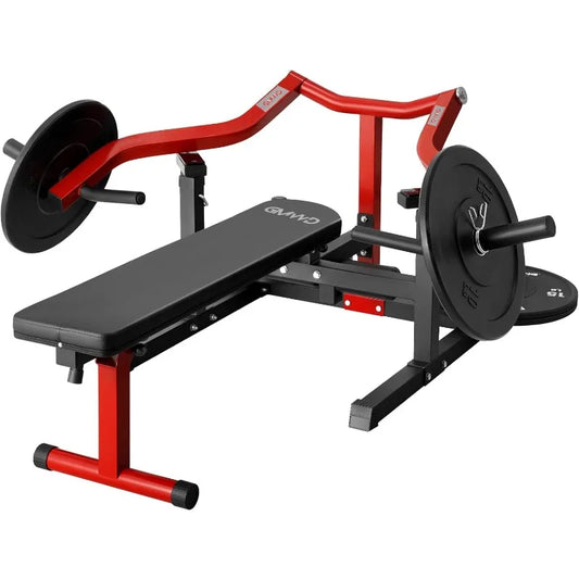 GMWD Chest Press Machine 1050LBS Bench Press Machine with Independent Converging Arms Adjustable Flat Incline Bench