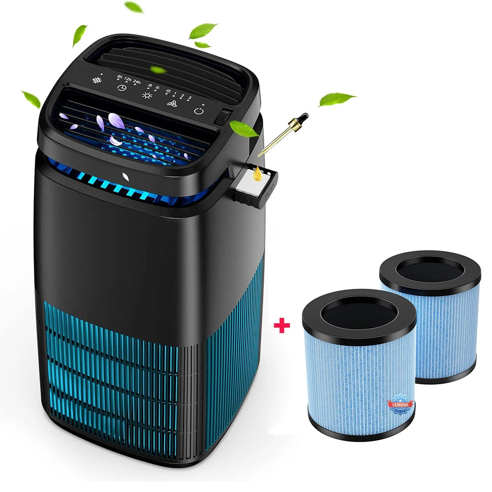 AROEVE Air Purifier 1250ft² H13 True HEPA Filter Essential Oil Fragrance Sleep Timer 4 Speed with Adjustable Air Direction Clean