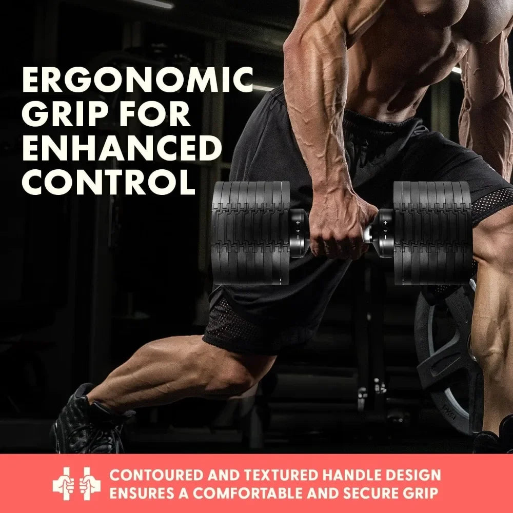 Hign-concerned Adjustable Dumbbell 9 in 1 Weight Options