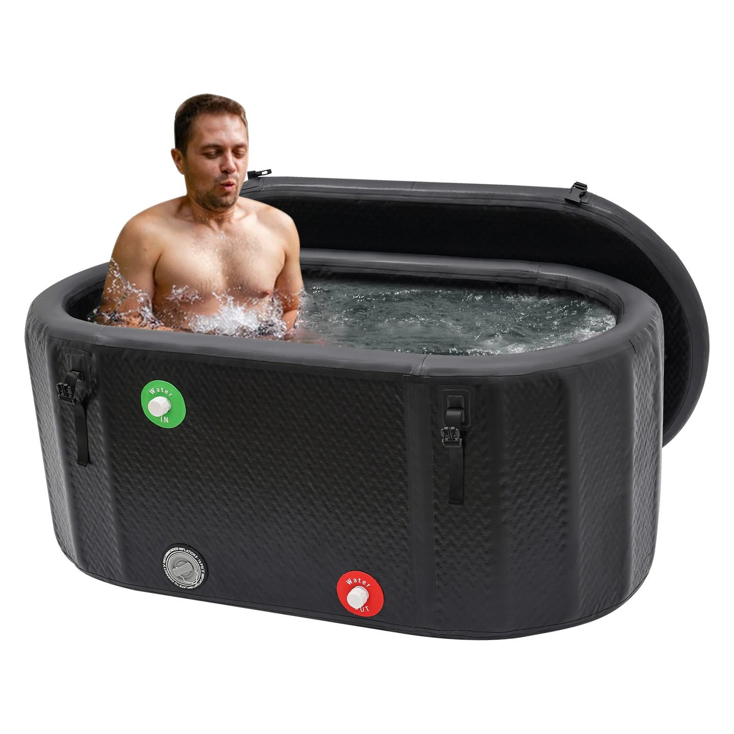 Hign-concerned Inflatable Cold Plunge Tub Insulated Lid