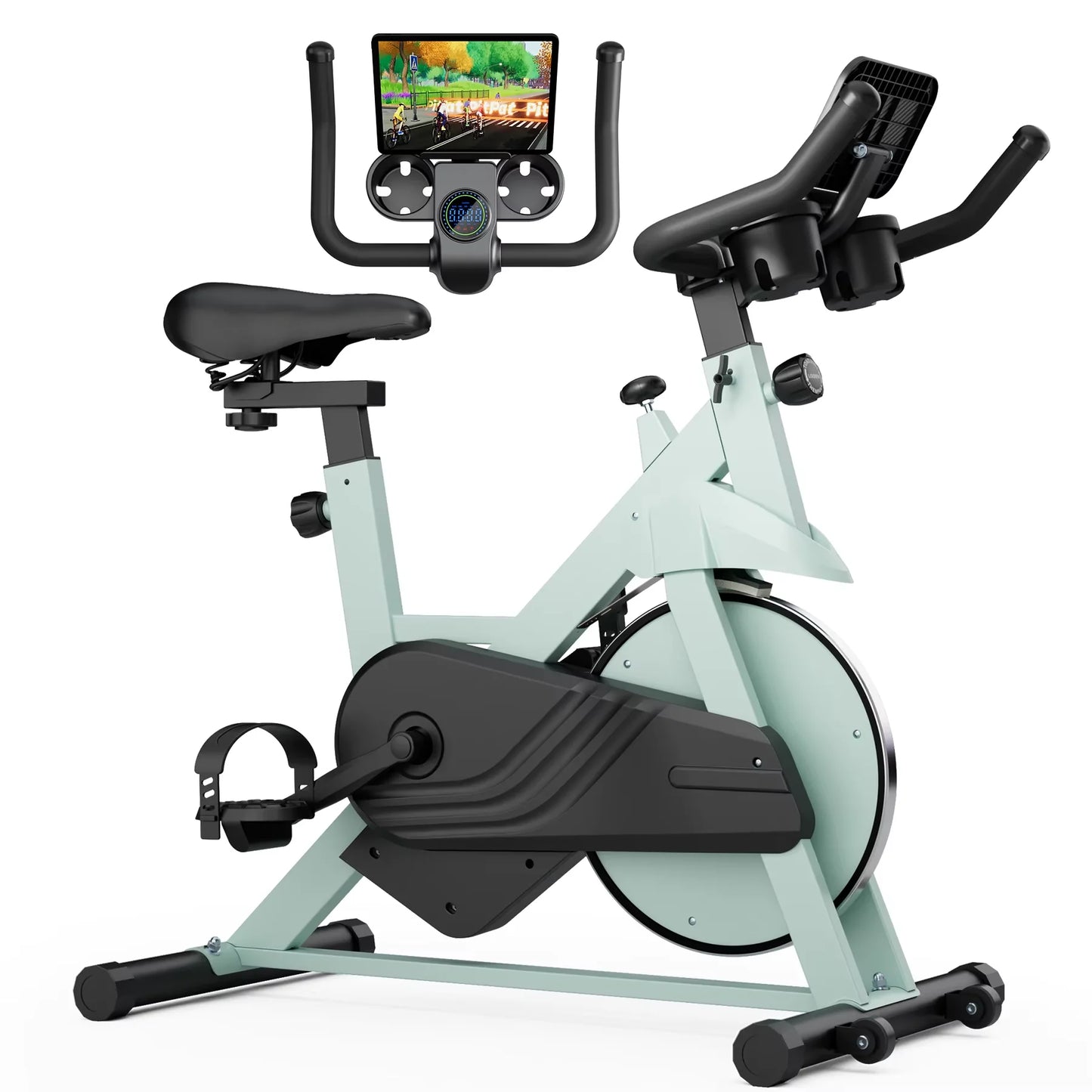 Superun Exercise Bike, 32-Level Magnetic Resistance Stationary Bikes for Home, Low Noise Workout Cycling Bike for Home