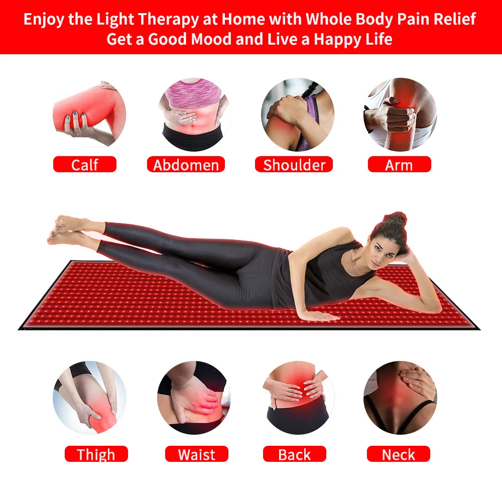 Full Body LED Therapy Mat 660nm 850nm Light Blanket