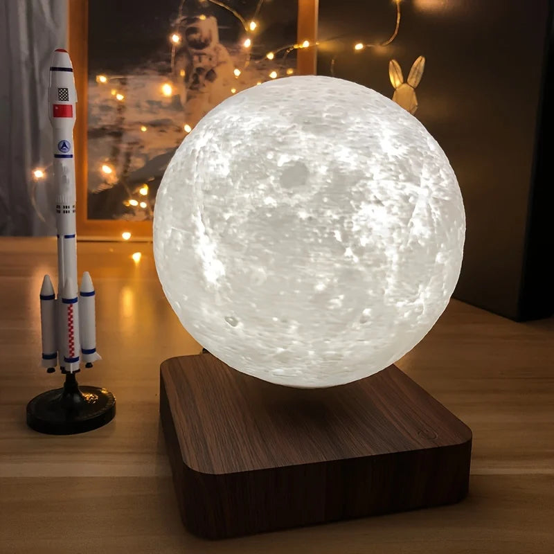 Aiopp Levitating Moon Table Lamp Magnetic Night Light