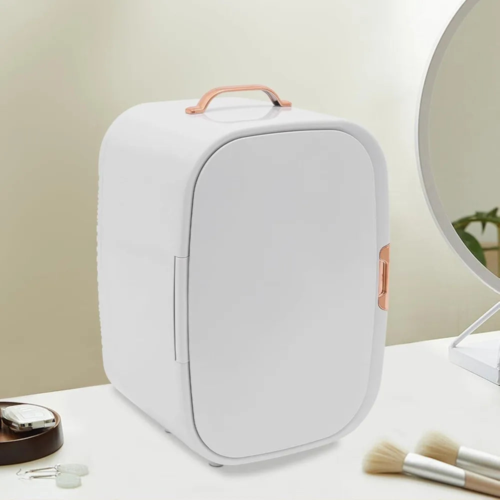 12L Beauty Fridge-50W/48W Dual-Function Cooling/Heating Cosmetic Refrigerator with Smart Thermostat, Compact Mini Skincare Fridg