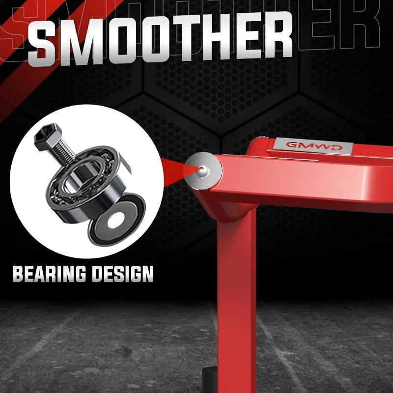 GMWD Chest Press Machine 1050LBS Bench Press Machine with Independent Converging Arms Adjustable Flat Incline Bench