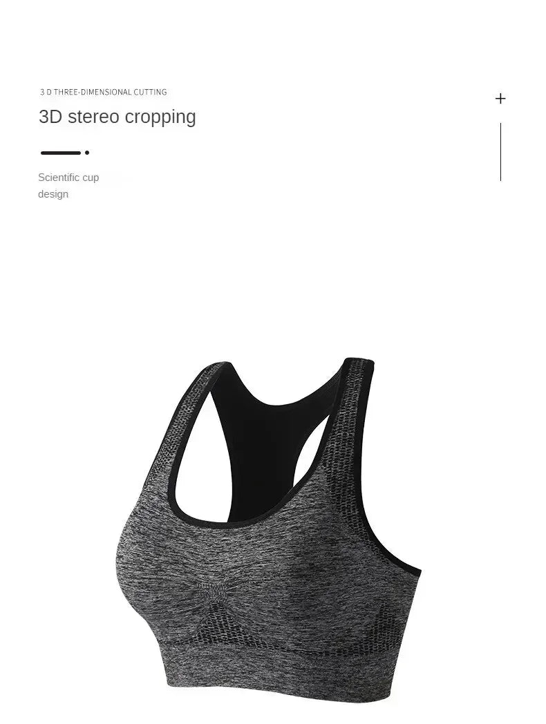 VEYKCN Women's Backless Padded Yoga Sports Bra Low Impact