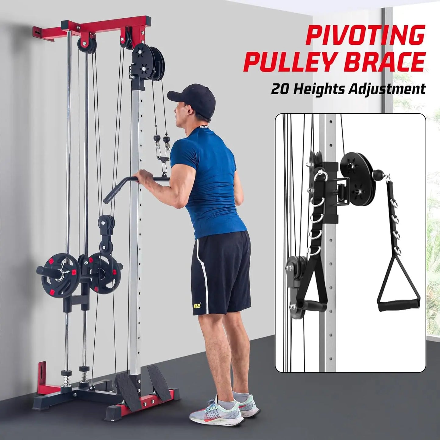 HiMISS LAT Pulldown Machine Multi Functional Cable Home Gym