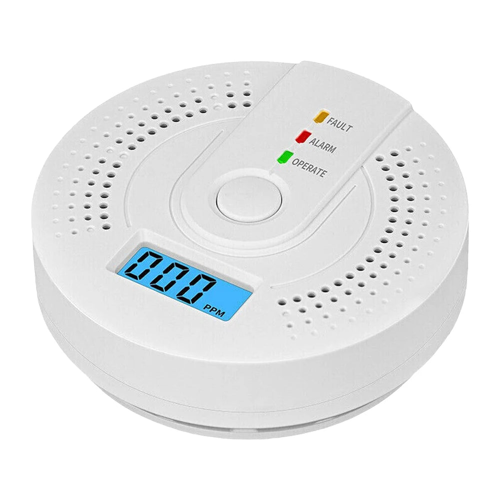 NONEDIY Digital Carbon Monoxide Detector Battery Powered CO Alarm